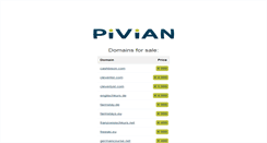 Desktop Screenshot of pivian.com